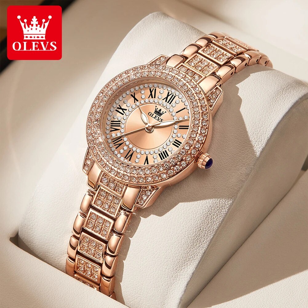 Ladies Luxury Watch - OLEVS 9943 Luxury All Diamond Original