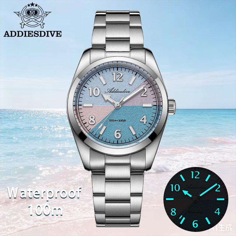 Luxury Watch Travel Case - ADDIESDIVE Sapphire Glass Watch Women New