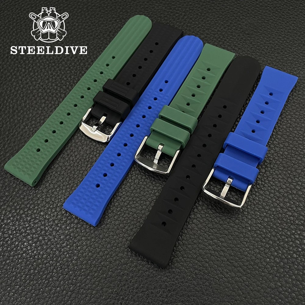 Seiko Watch Prospex - STEELDIVE Automatic Mechanical Strap 20mm Replacement