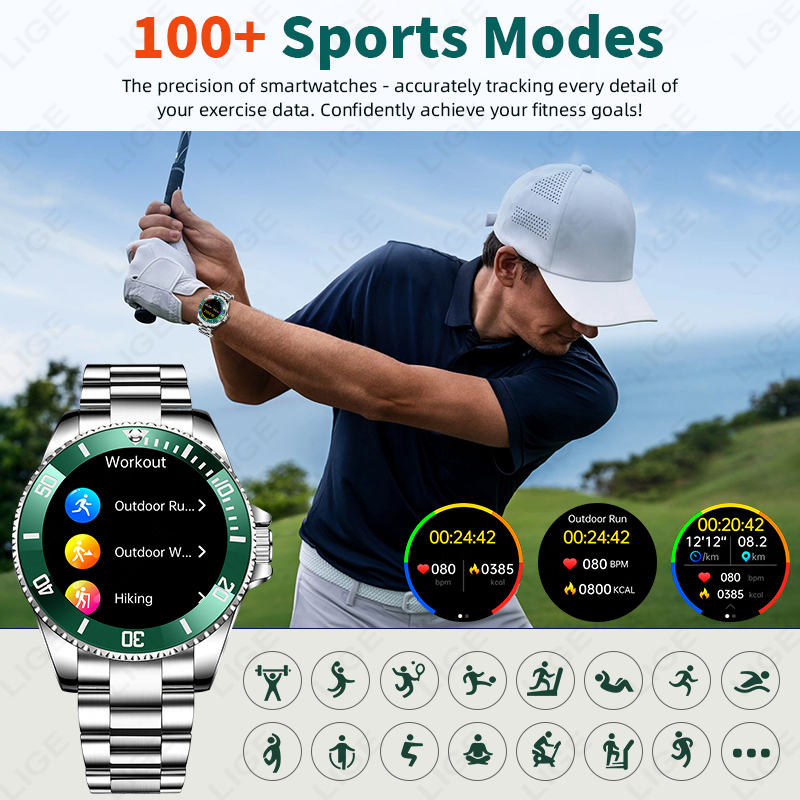 LIGE New Smart Watch Men Bluet - Luxury Watch In The World recension och pris
