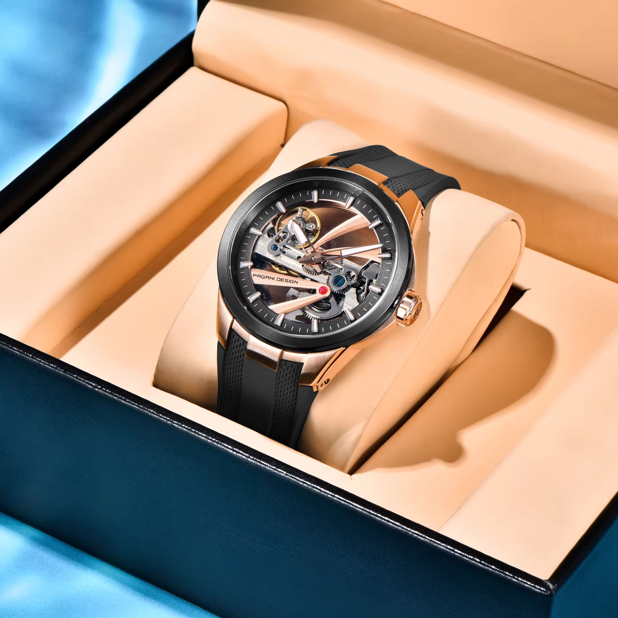 PAGANI DESIGN Extraordinary De - Luxury Watch Gold And Black recension och pris