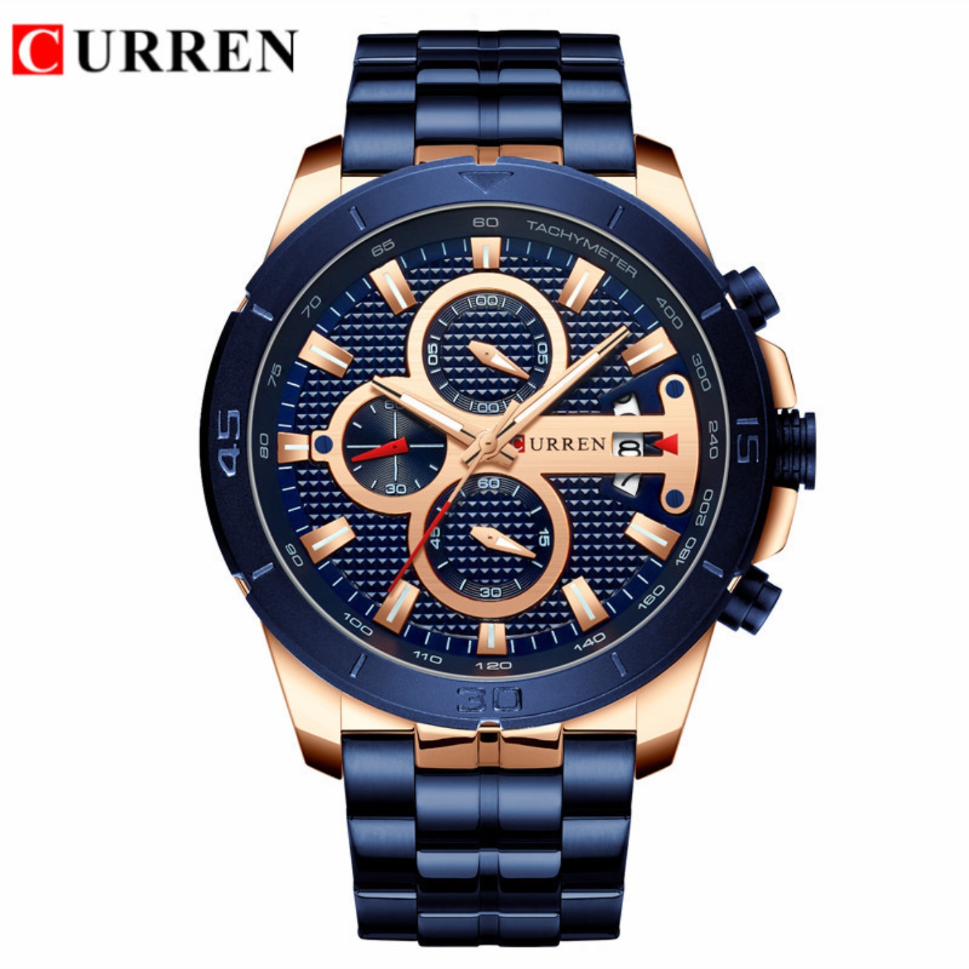 CURREN Watch Men Waterproof Ch - Luxury Watch Brand recension och pris