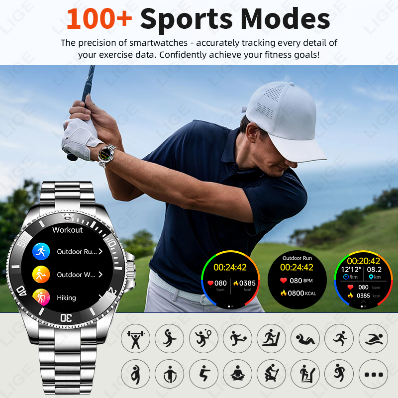 LIGE Business Smart Watch Men  - Luxury Watch In The World recension och pris