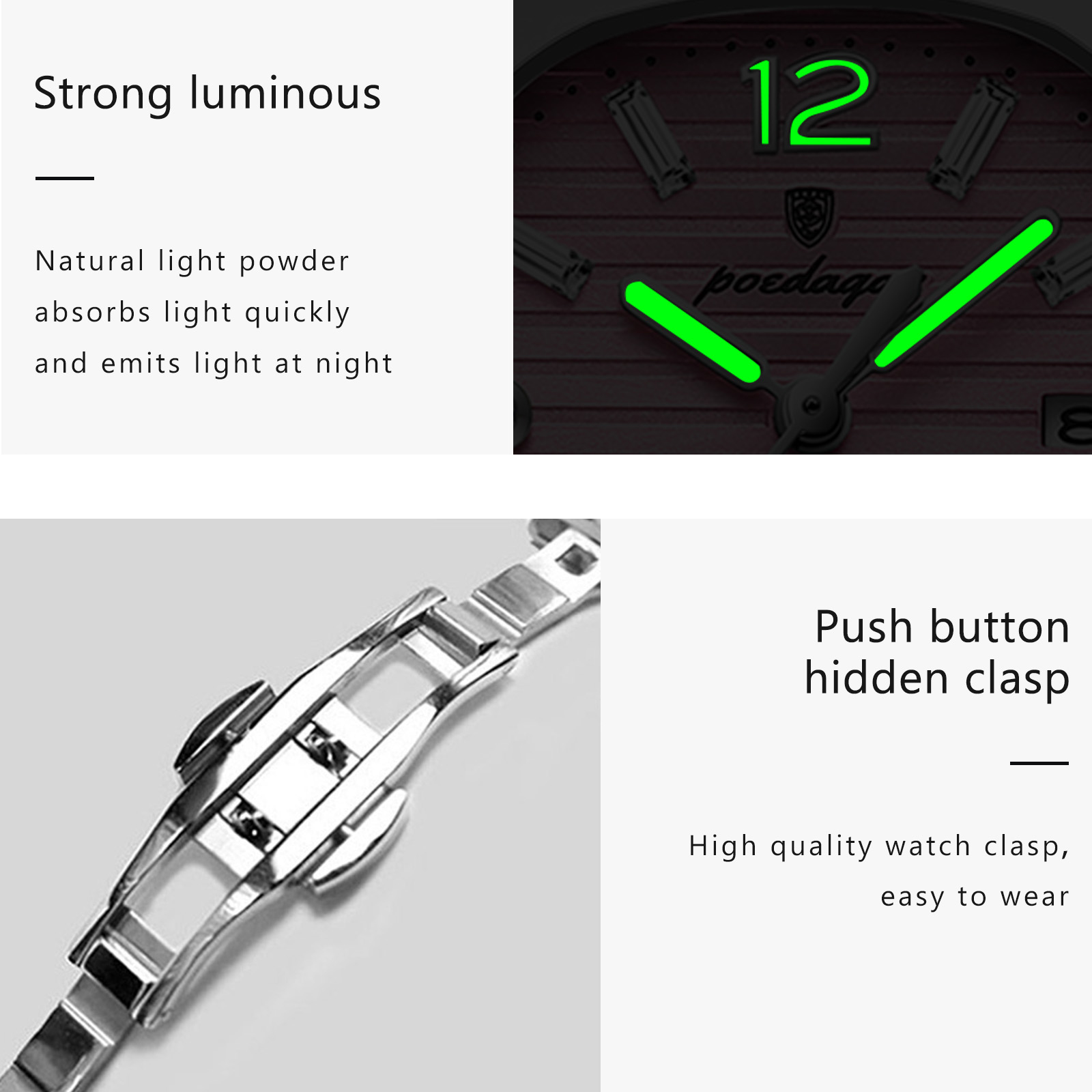 POEDAGAR Square Fashion Woman  - Ladies Luxury Watch recension och pris