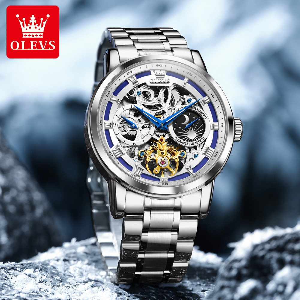 OLEVS 6670 Original Man Watch  - Luxury Watch Moon Phase recension och pris