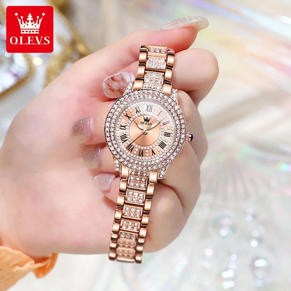 OLEVS 9943 Luxury All Diamond  - Ladies Luxury Watch recension och pris