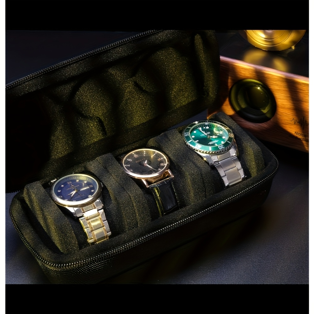 1/2 PC Luxury 3-slot Watch Tra - Luxury Watch Travel Case recension och pris