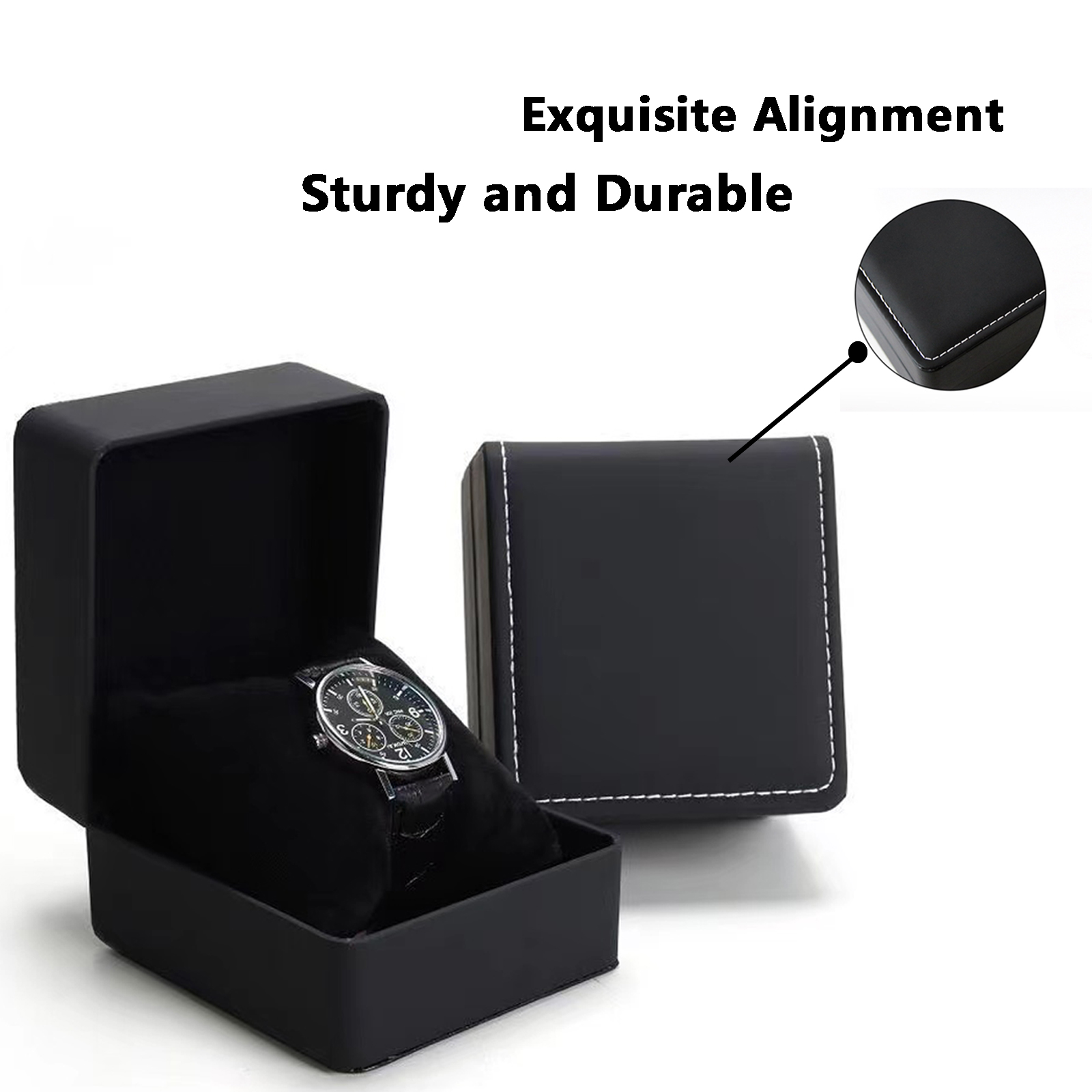 Lnofxas Black Single Watch Gif - Luxury Watch Travel Case recension och pris