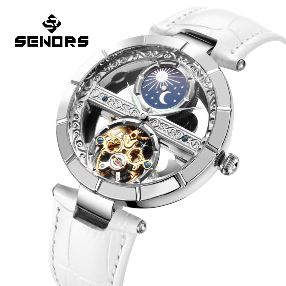 Luxury Women's Waterproof Skel - Luxury Watch Moon Phase recension och pris