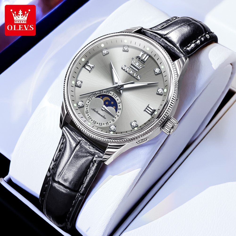 OLEVS Moon Phase Fashion Women - Luxury Watch Moon Phase recension och pris