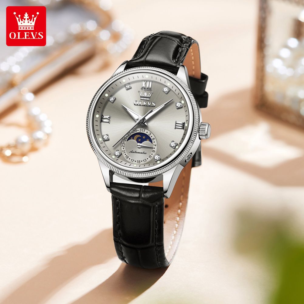 OLEVS Moon Phase Fashion Women - Luxury Watch Moon Phase recension och pris