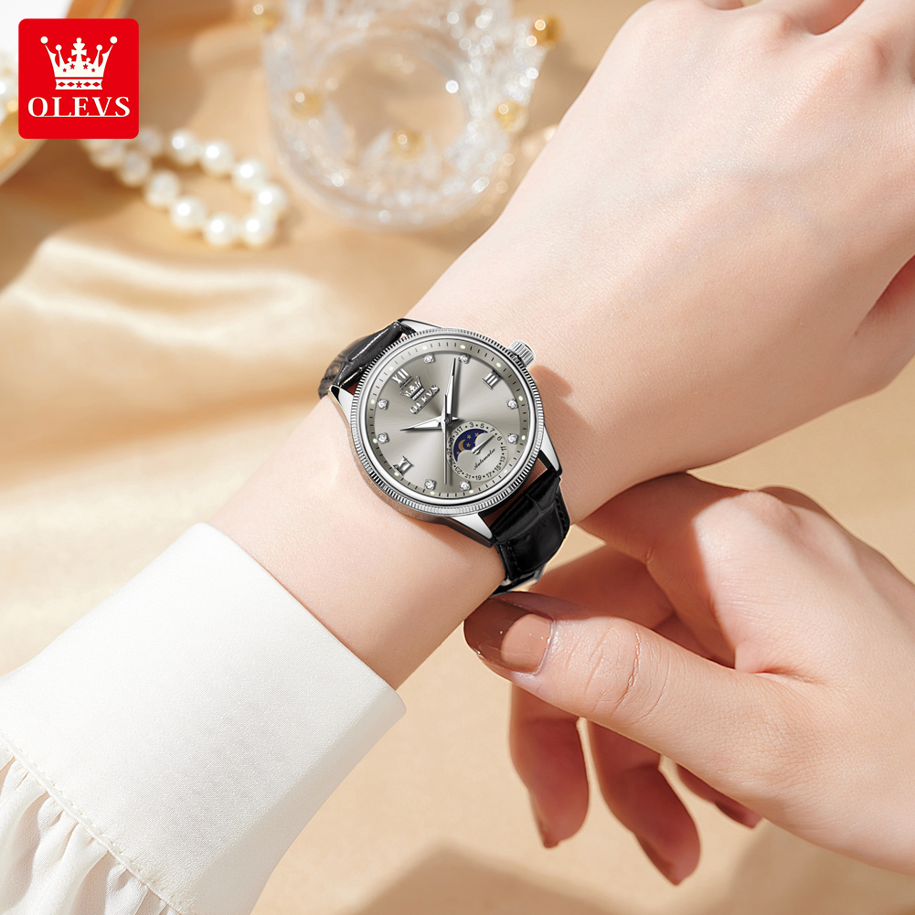 OLEVS Moon Phase Fashion Women - Luxury Watch Moon Phase recension och pris
