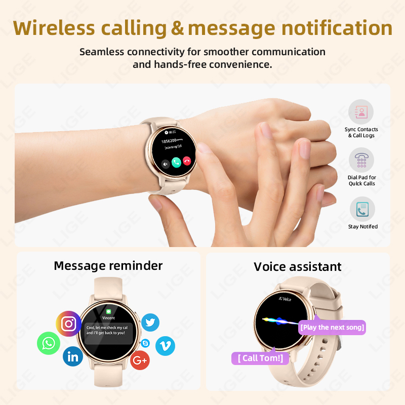2026 LIGE Women Smart Watch Lu - Luxury Watch In The World recension och pris