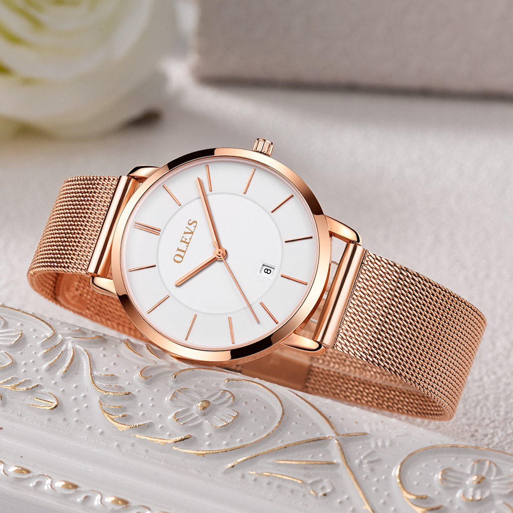 OLEVS Watches For Women Quartz - Luxury Watch Travel Case recension och pris