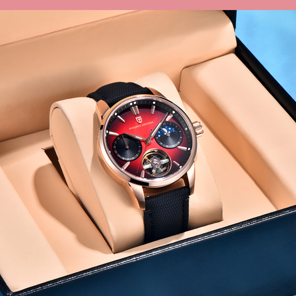 2025 New PAGANI DESIGN Watches - Luxury Watch Leather recension och pris