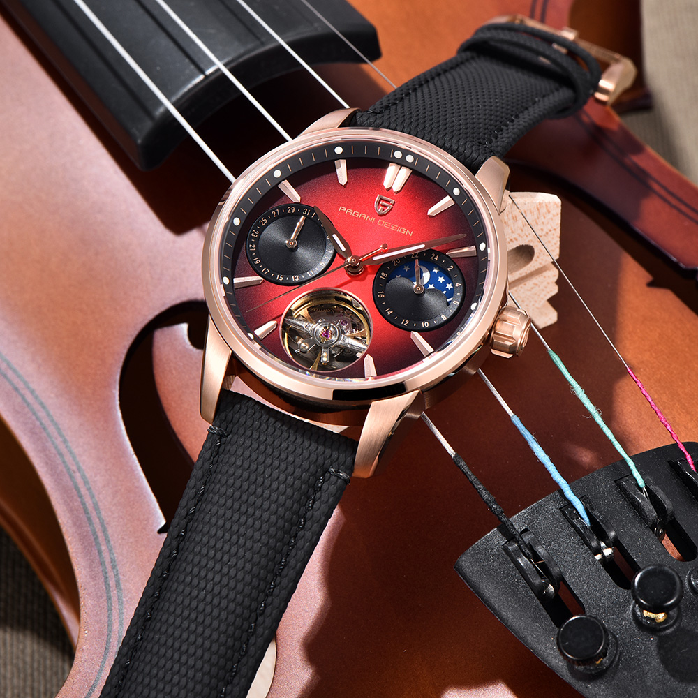 2025 New PAGANI DESIGN Watches - Luxury Watch Leather recension och pris