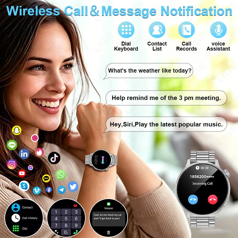 2026 Fashion Elegant Smart Wat - Luxury Watch In The World recension och pris