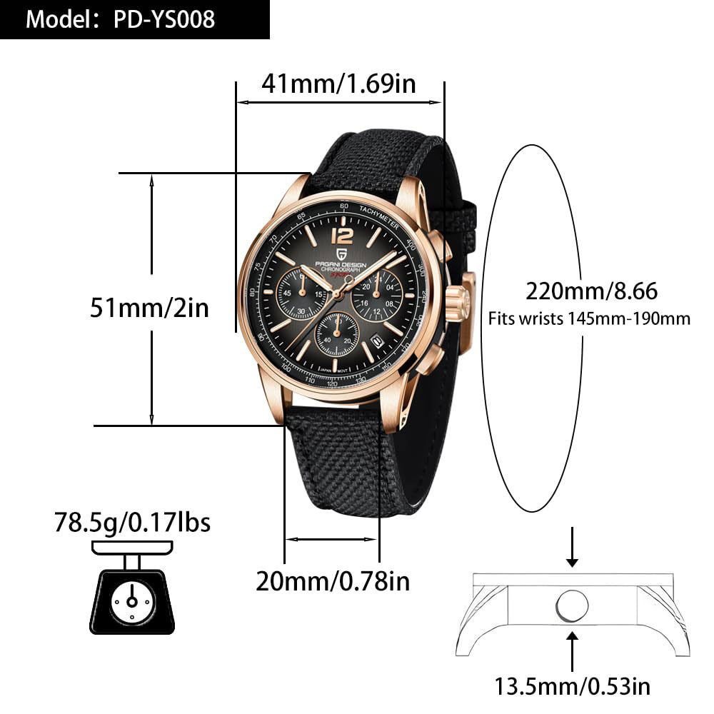 PAGANI DESIGN New Mens Watch 4 - Luxury Watch Brand recension och pris