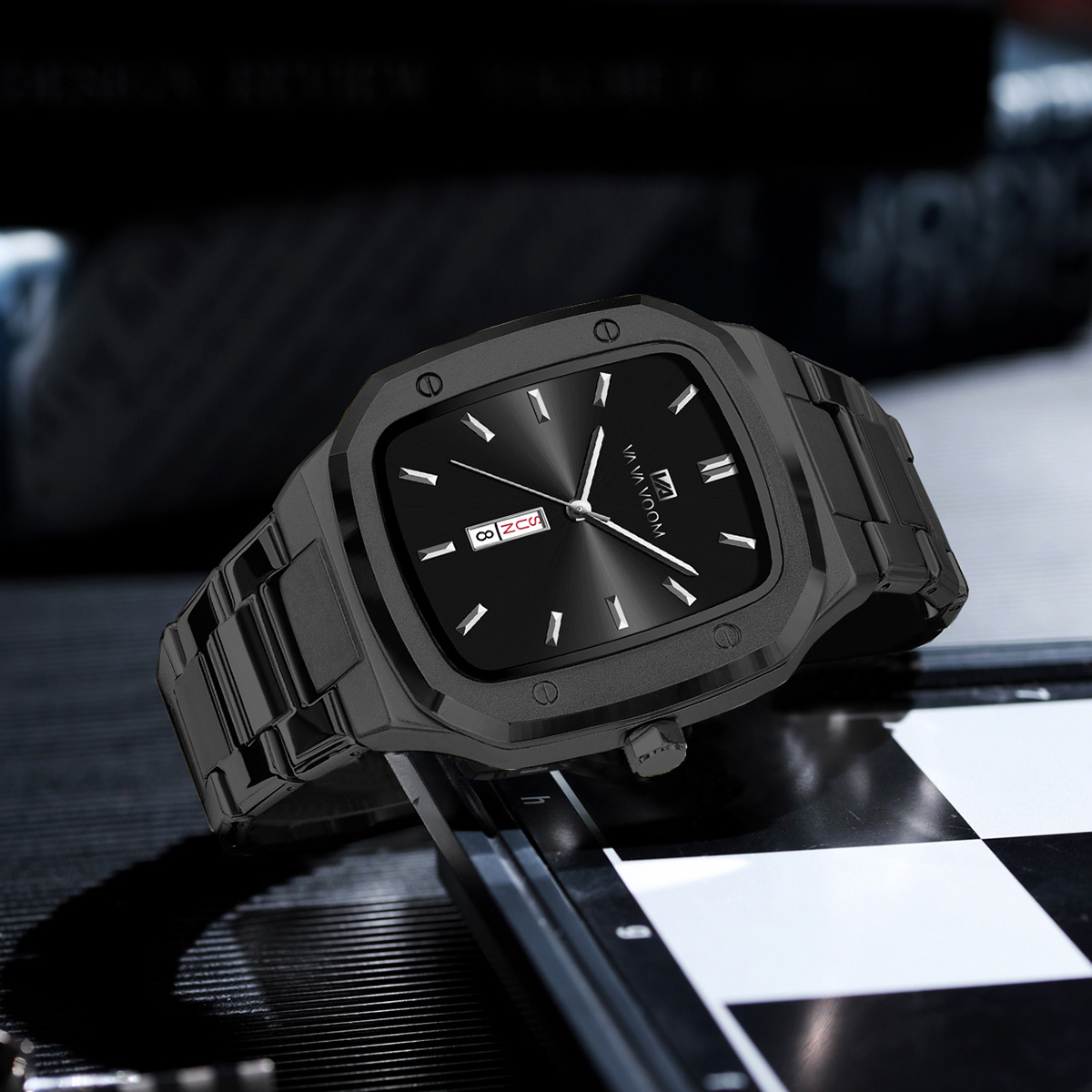 New Week Quartz Watch Men Move - Luxury Watch Gold And Black recension och pris