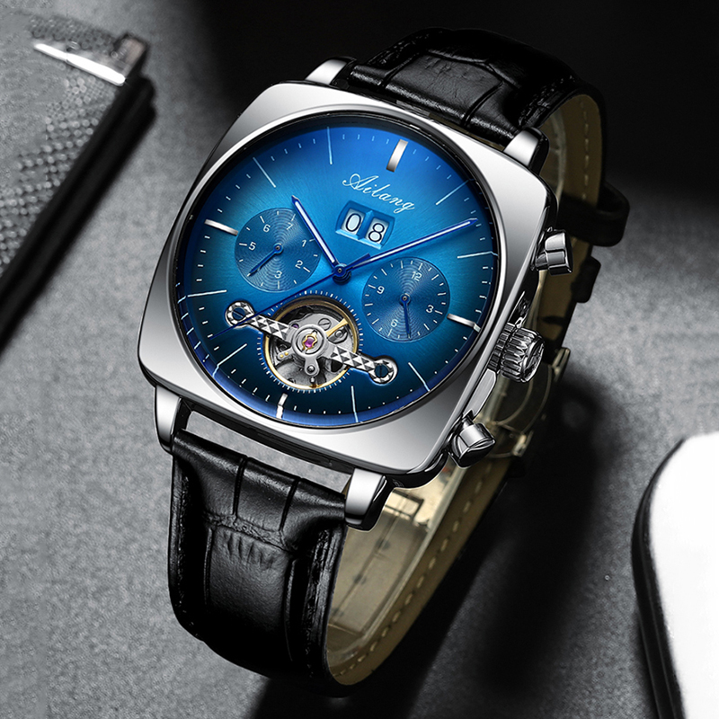 AILANG Famous Brand New Square - Tourbillon Movement Watch recension och pris