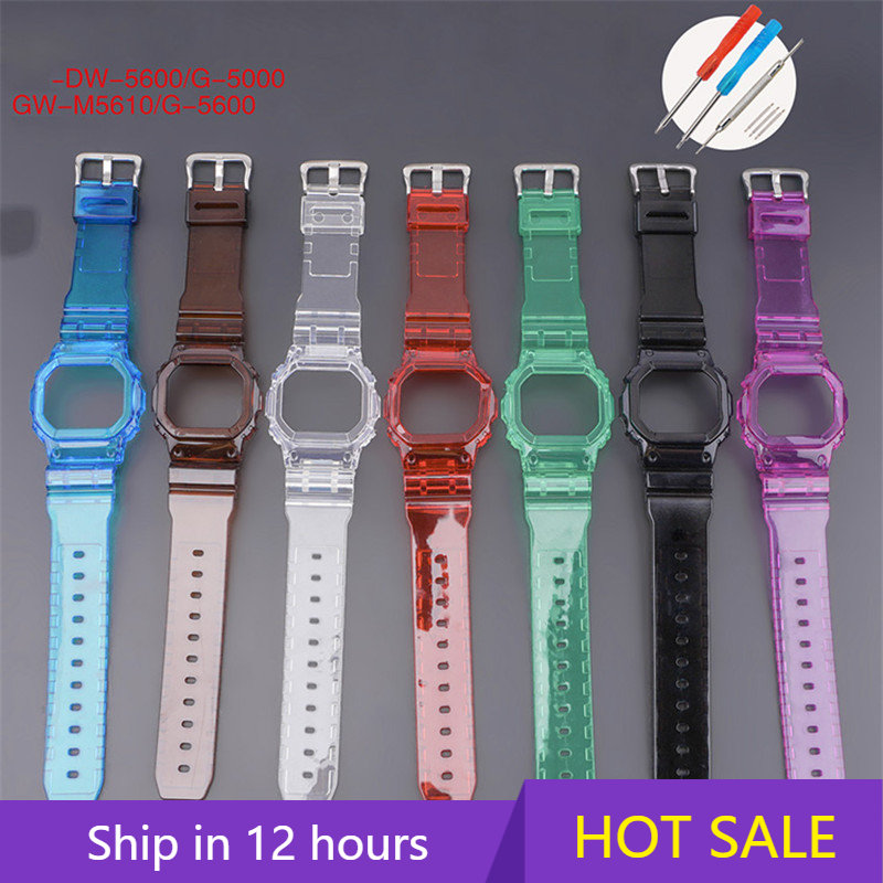 Resin Watch Strap+Case for Cas - Casio Watch G-Shock Dw-5600 recension och pris
