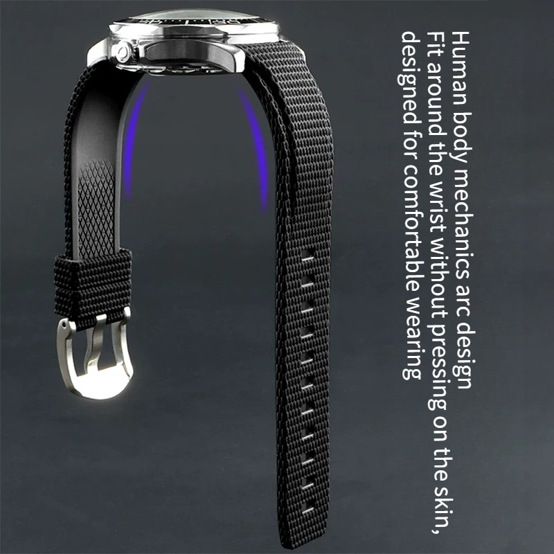 Arc-shaped curved fluororubber - Seiko Watch Prospex recension och pris