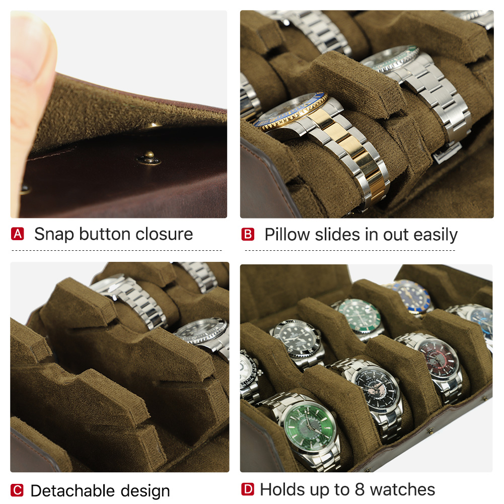 CONTACT'S FAMILY Luxury Genuin - Luxury Watch Travel Case recension och pris