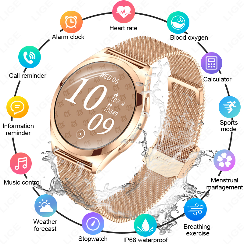 LIGE Luxury Smart Watch For Wo - Luxury Watch In The World recension och pris