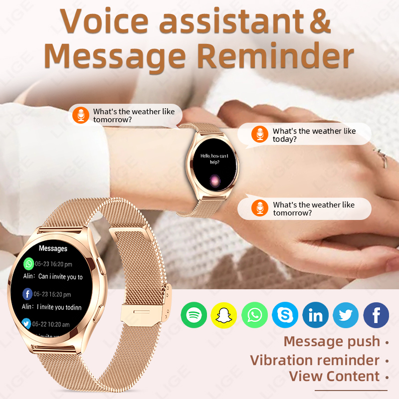LIGE Luxury Smart Watch For Wo - Luxury Watch In The World recension och pris