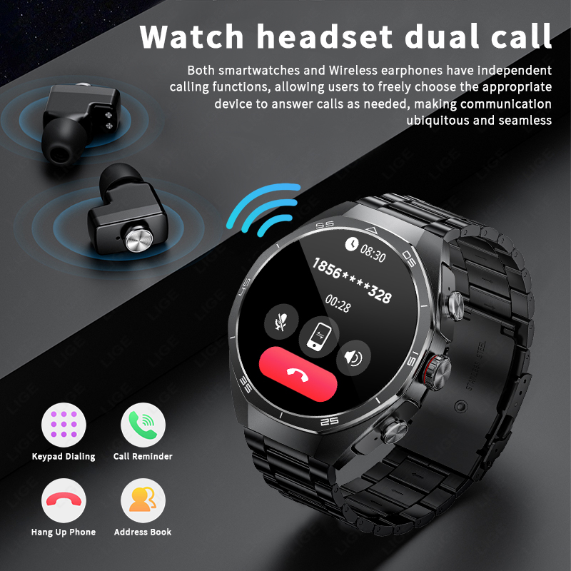 NEW For Android TWS Music Earb - Luxury Watch In The World recension och pris
